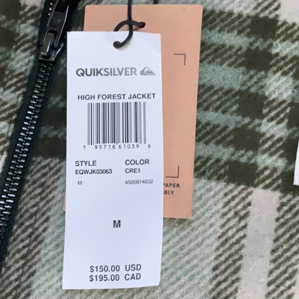 Quiksilver Womens High Forest Bomber Jacket, Medium - Picture 9 of 11